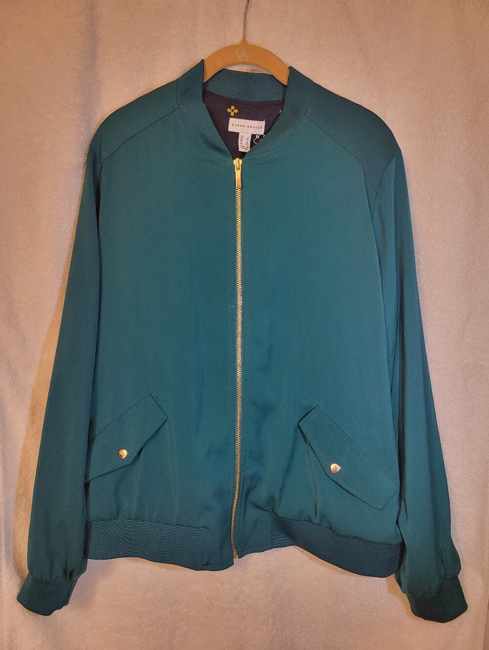 Teal Bomber Jacket